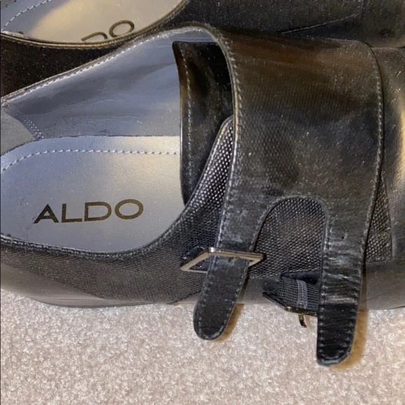 Aldo black leather men shoes 13 - Picture 3 of 8